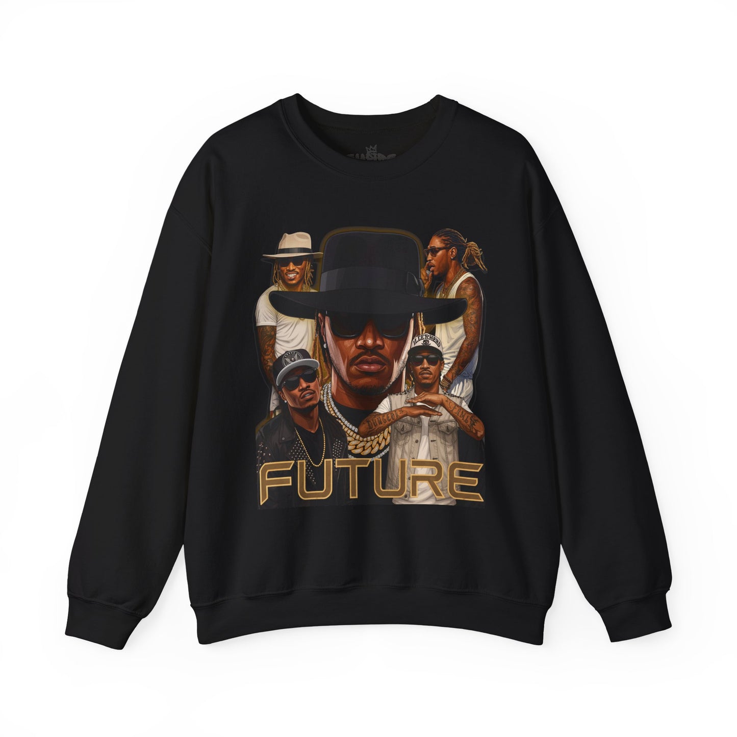 Futuristic Graphic Sweatshirt, Unisex Crewneck, Streetwear Style, Trendy Gift, Music Lovers Apparel, Casual Comfort