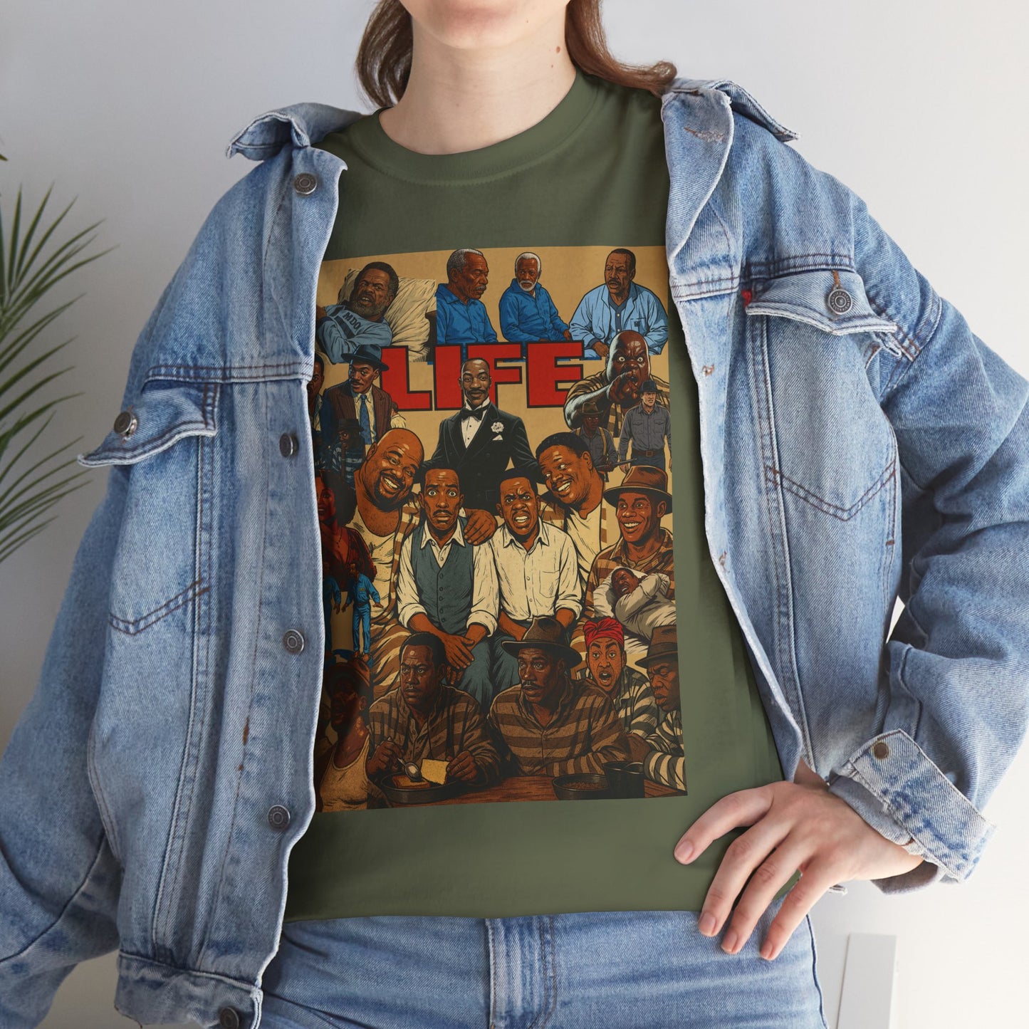 Retro Life Graphic Tee, Unisex Heavy Cotton T-Shirt, Vintage Style Shirt, Casual Wear, Unique Gift Idea