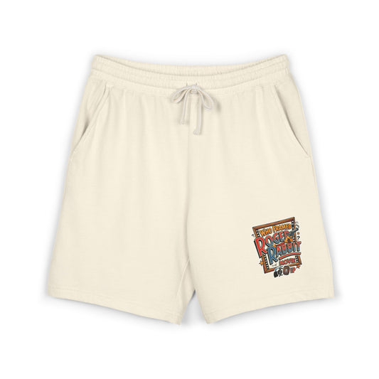 Vintage Retro Roger The Rabbit Sweat Shorts — Graphic Fleece Lounge Shorts