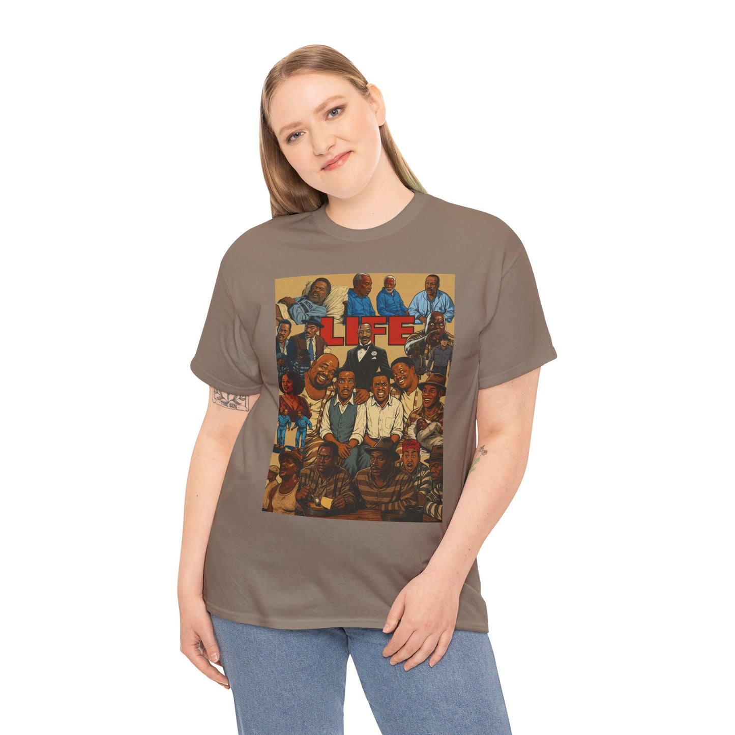 Retro Life Graphic Tee, Unisex Heavy Cotton T-Shirt, Vintage Style Shirt, Casual Wear, Unique Gift Idea