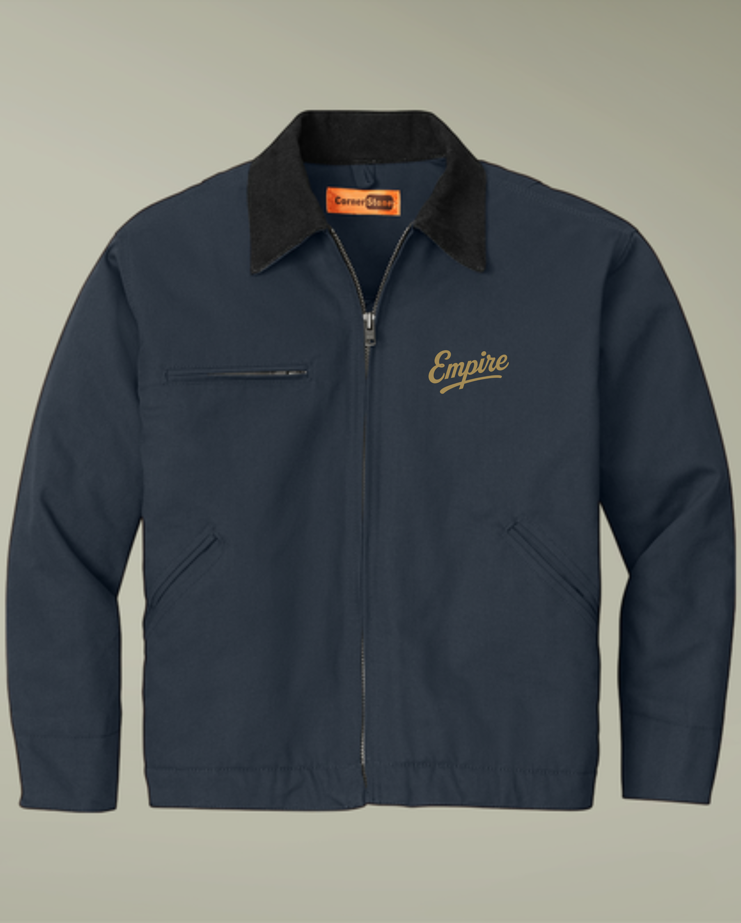 Unisex Duck Cloth Work Jacket with Embroidered Design