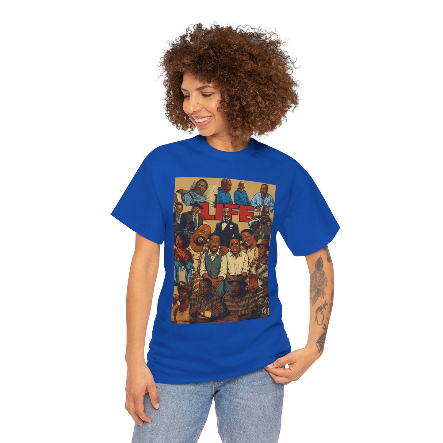 Retro Life Graphic Tee, Unisex Heavy Cotton T-Shirt, Vintage Style Shirt, Casual Wear, Unique Gift Idea