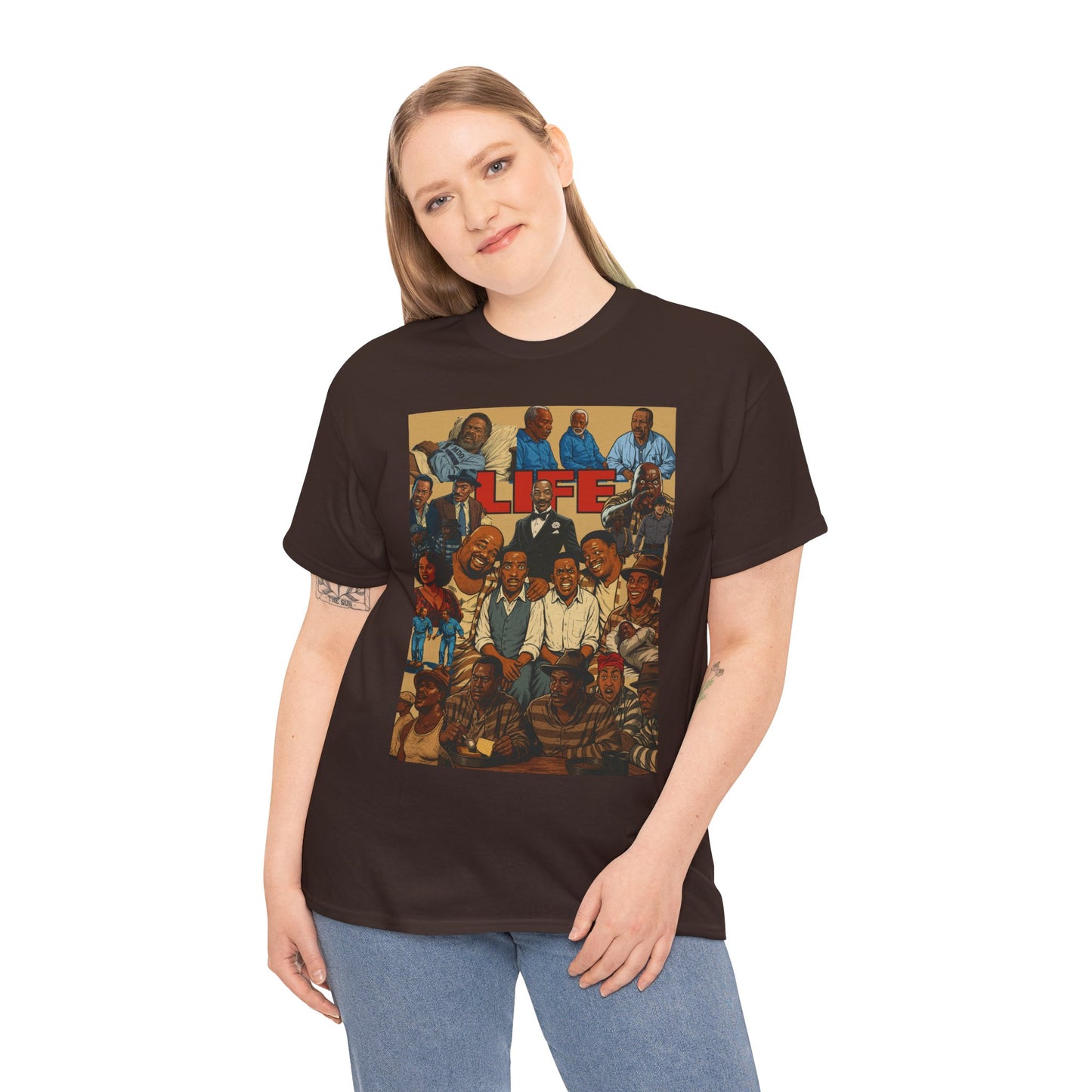 Retro Life Graphic Tee, Unisex Heavy Cotton T-Shirt, Vintage Style Shirt, Casual Wear, Unique Gift Idea