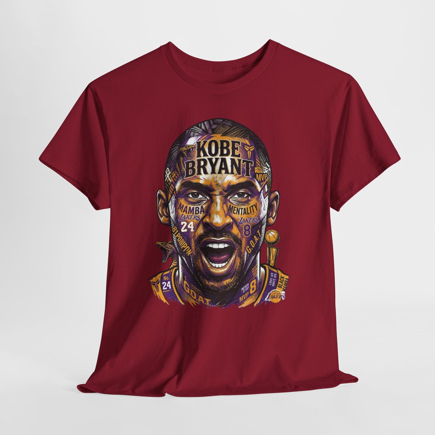 Kobe Bryant Portrait Tee — Lakers Tribute Basketball Shirt
