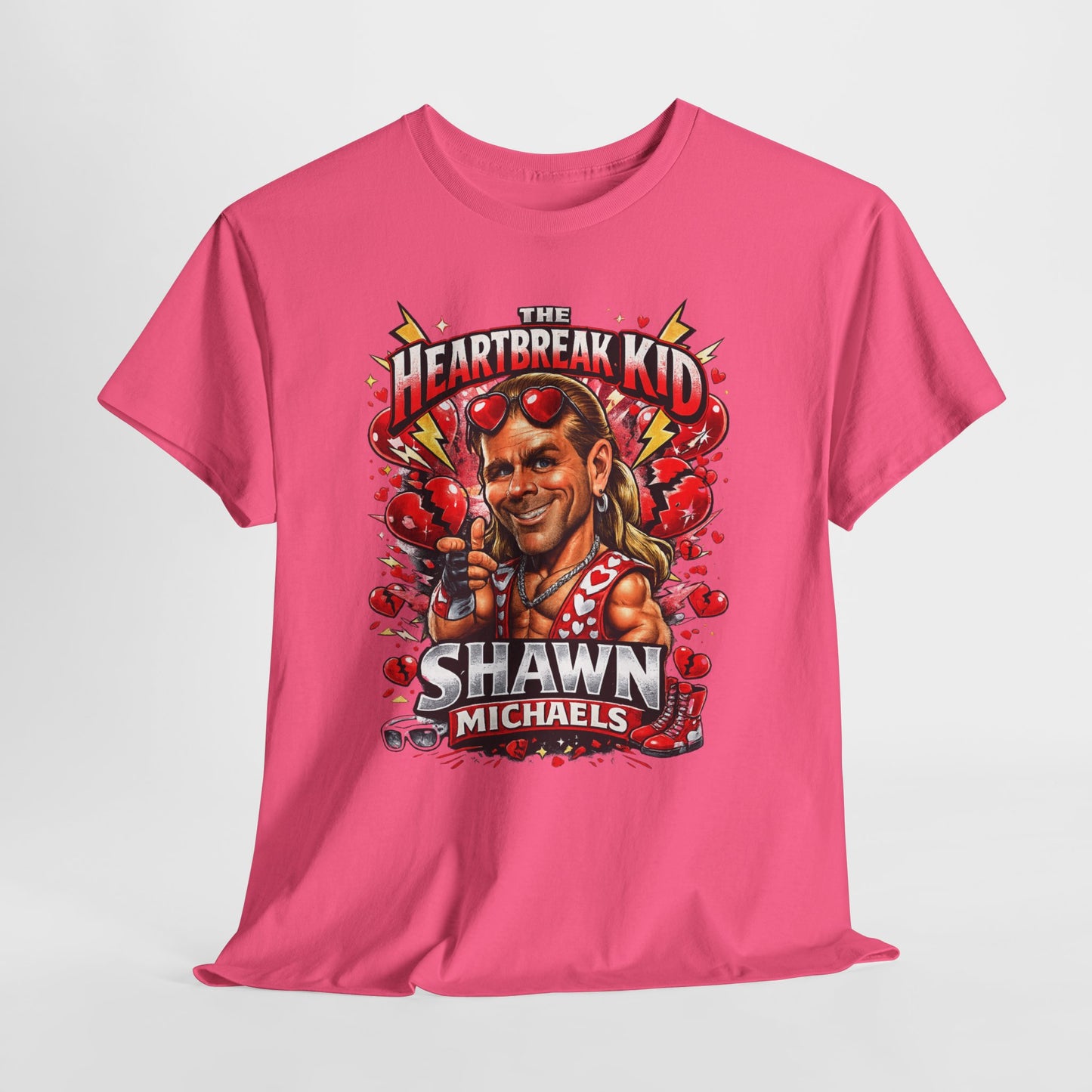 Shawn Michaels "Heartbreak Kid" Graphic Tee - Retro Wrestling Fan Shirt