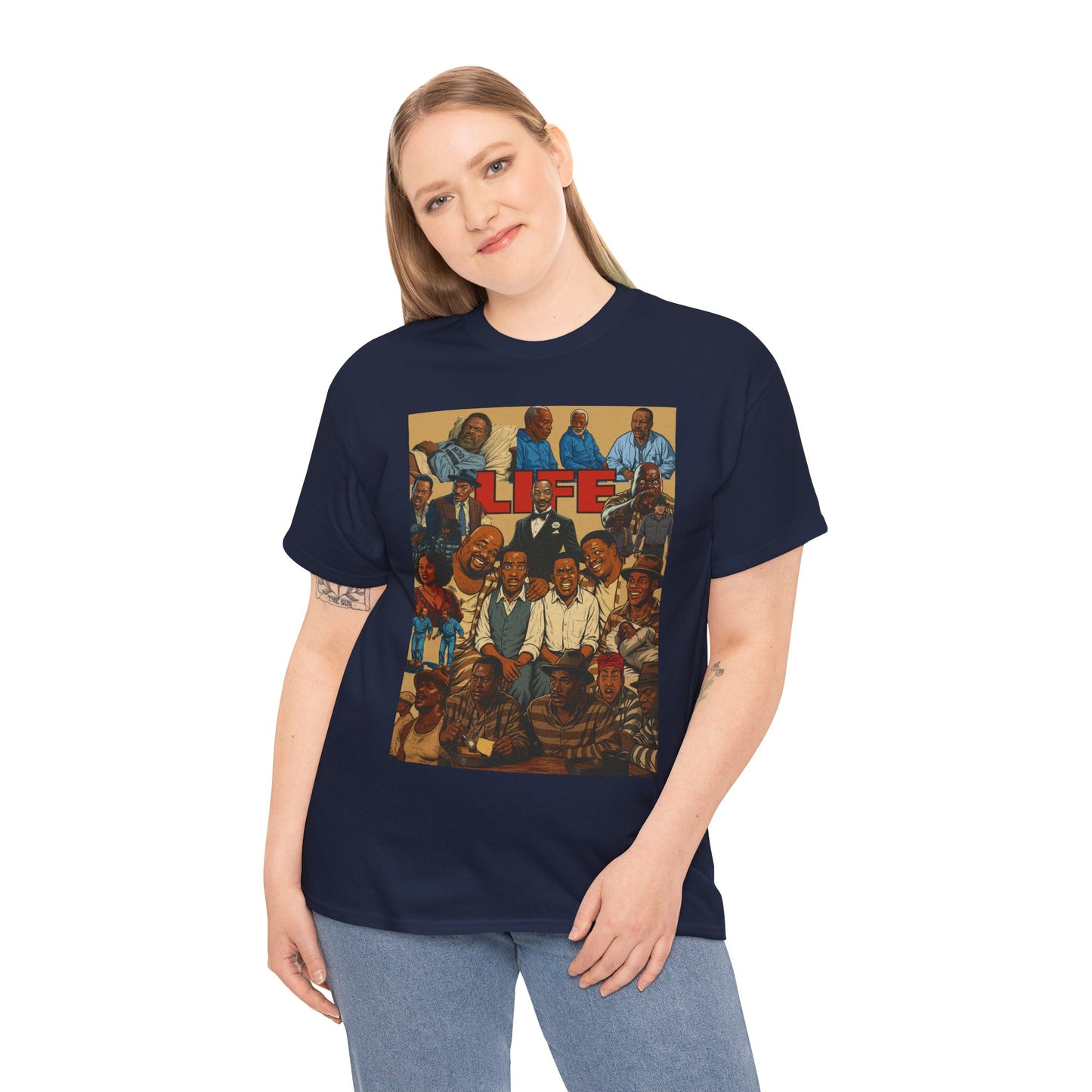 Retro Life Graphic Tee, Unisex Heavy Cotton T-Shirt, Vintage Style Shirt, Casual Wear, Unique Gift Idea