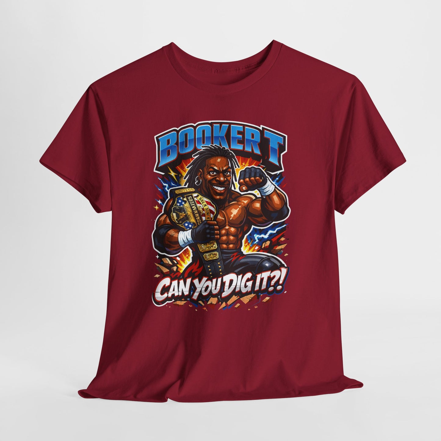 Booker T "Can You Dig It?!" T-Shirt — Retro Pro Wrestler Graphic Tee
