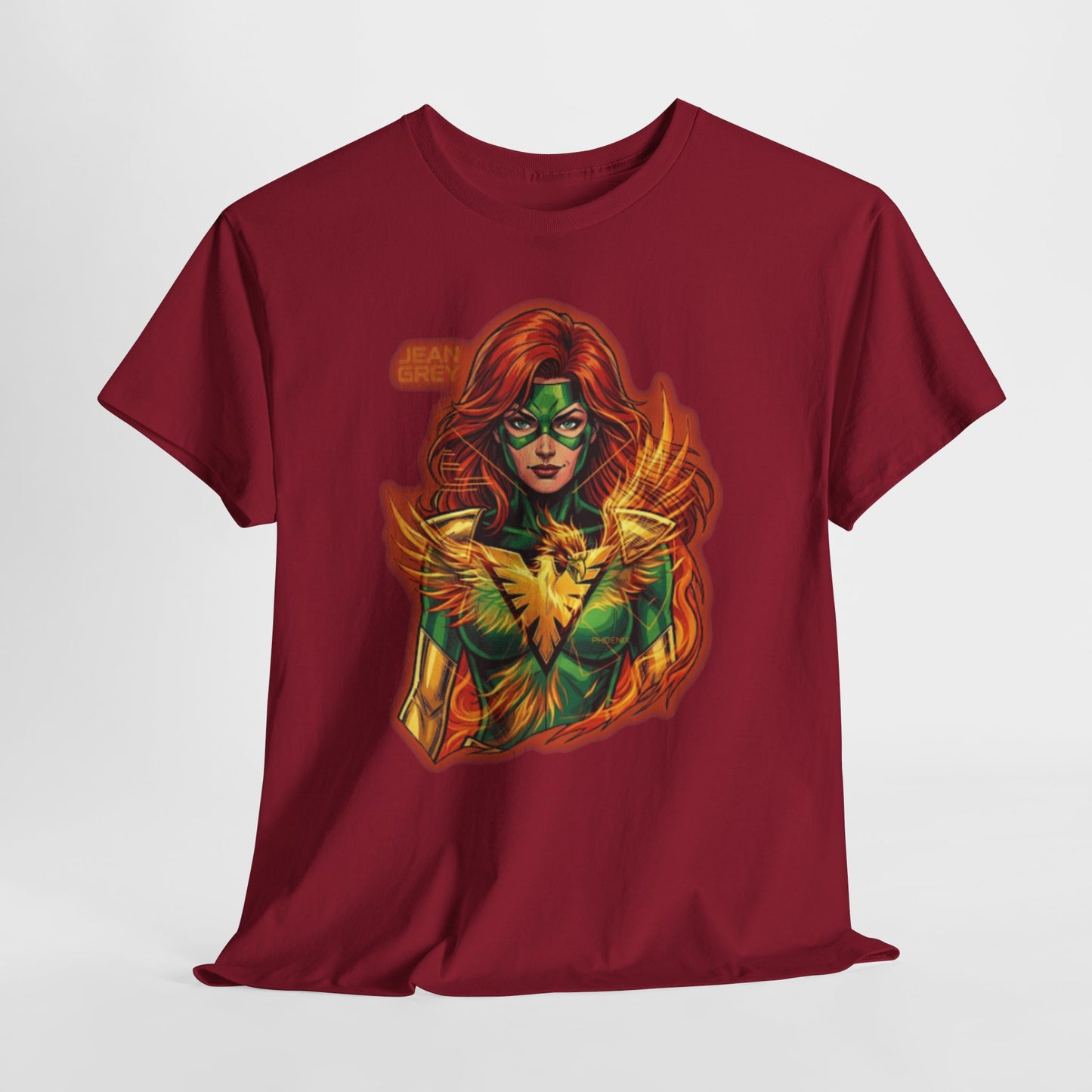 T-Shirt — Fiery Phoenix Superhero Graphic Tee (Jean Grey Inspired)