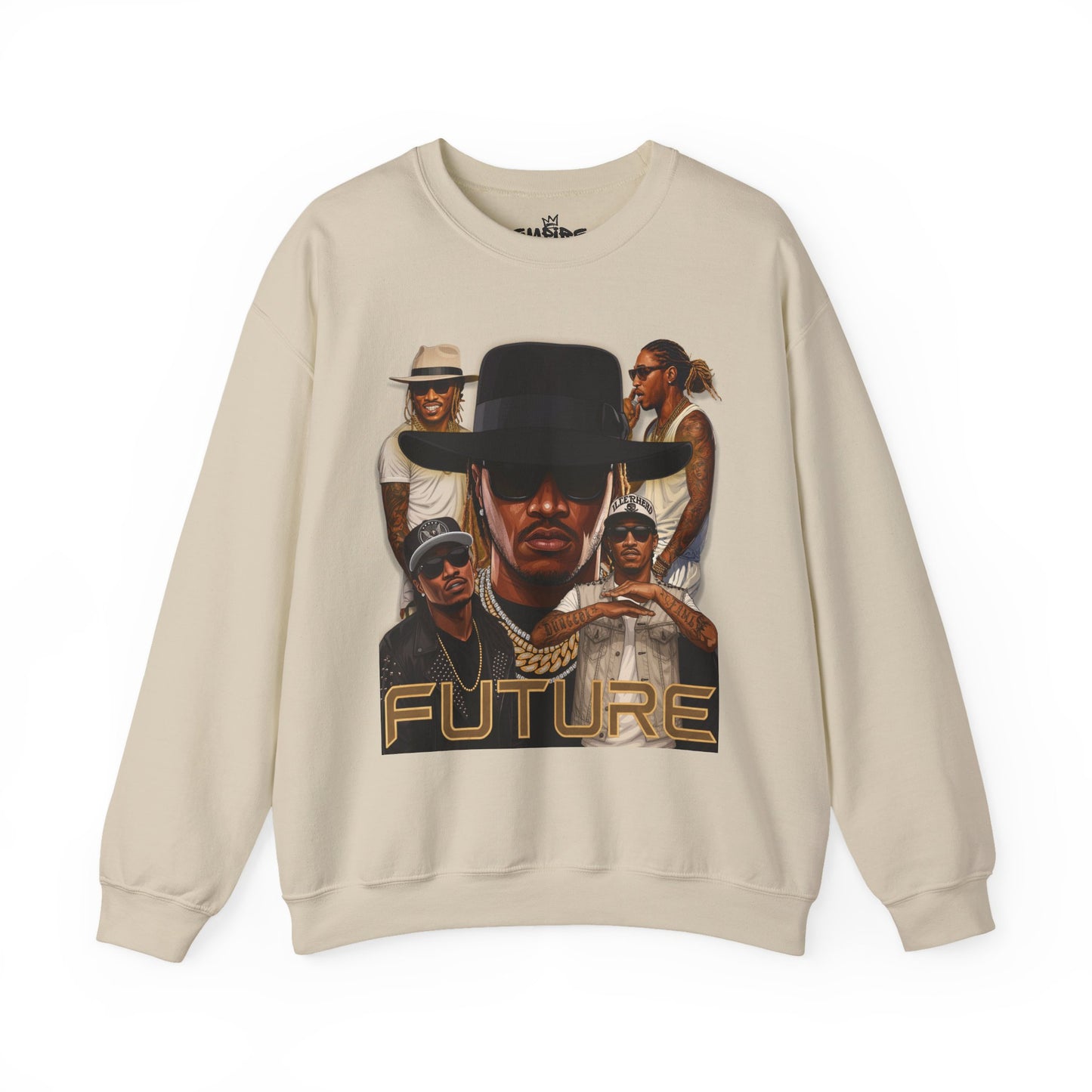 Futuristic Graphic Sweatshirt, Unisex Crewneck, Streetwear Style, Trendy Gift, Music Lovers Apparel, Casual Comfort