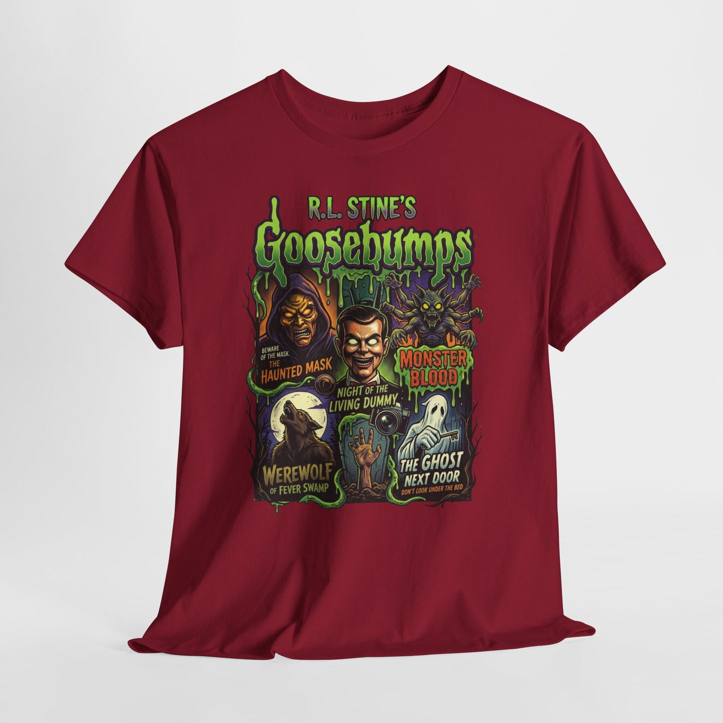 Goosebumps Retro Horror T-Shirt — Classic 90s Kids Spooky Monsters Tee
