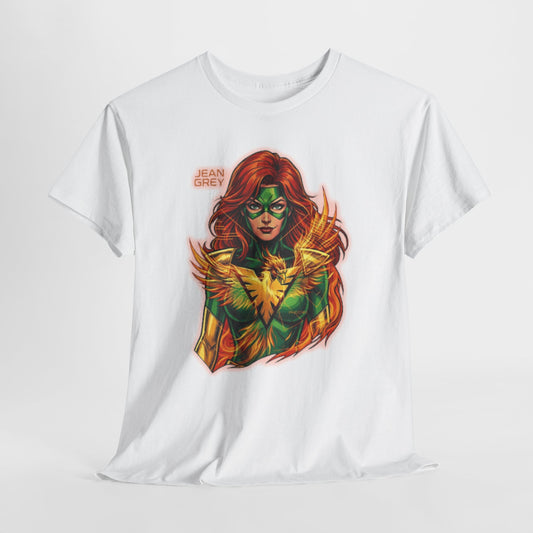 T-Shirt — Fiery Phoenix Superhero Graphic Tee (Jean Grey Inspired)