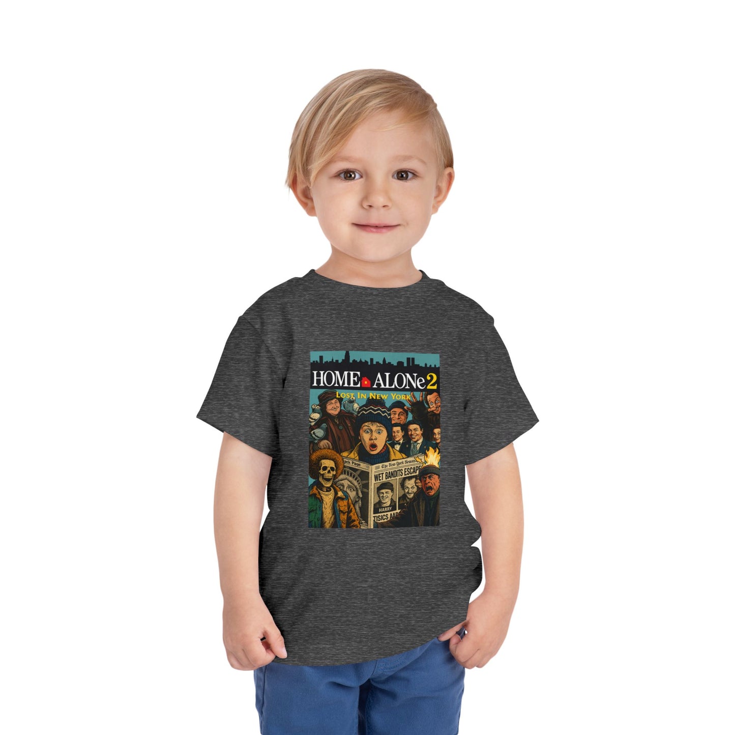 Home Alone 2 Toddler Tee - Fun Kid's Shirt for Movie Fans, Birthday Gift, Playtime, Family Movie Night, Holiday Apparel