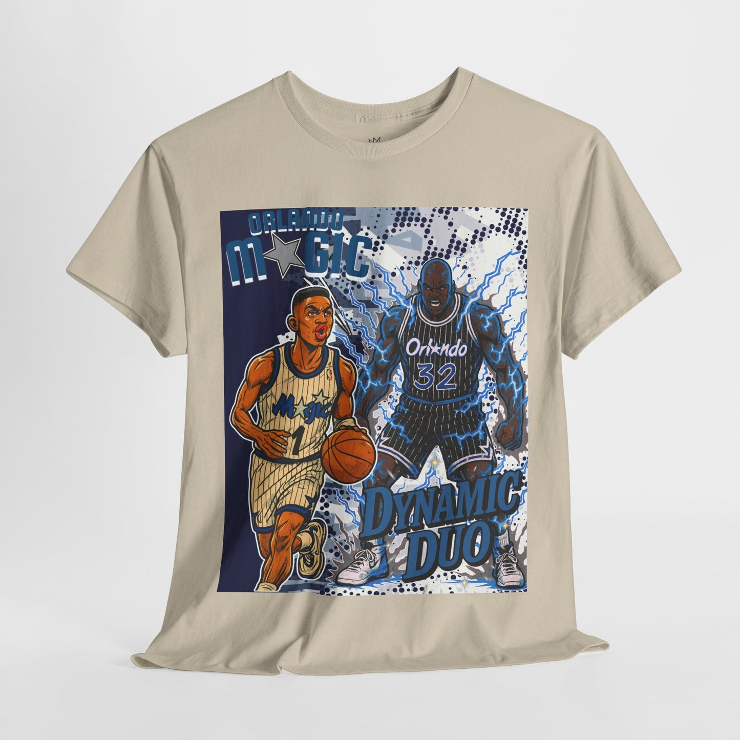 Dynamic Duo Basketball Tee - Unisex Heavy Cotton Shirt, Sports Fan Apparel, Gift for Athletes, Vintage Style, Cool Casual Wear