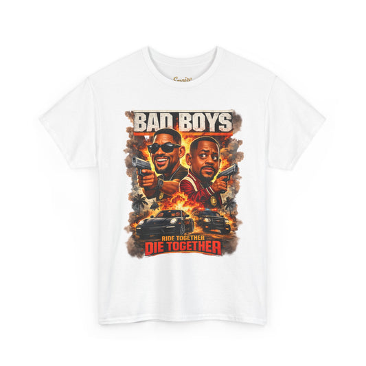 Bad Boys Movie Poster Tee — "Ride Together, Die Together" Graphic T-Shirt