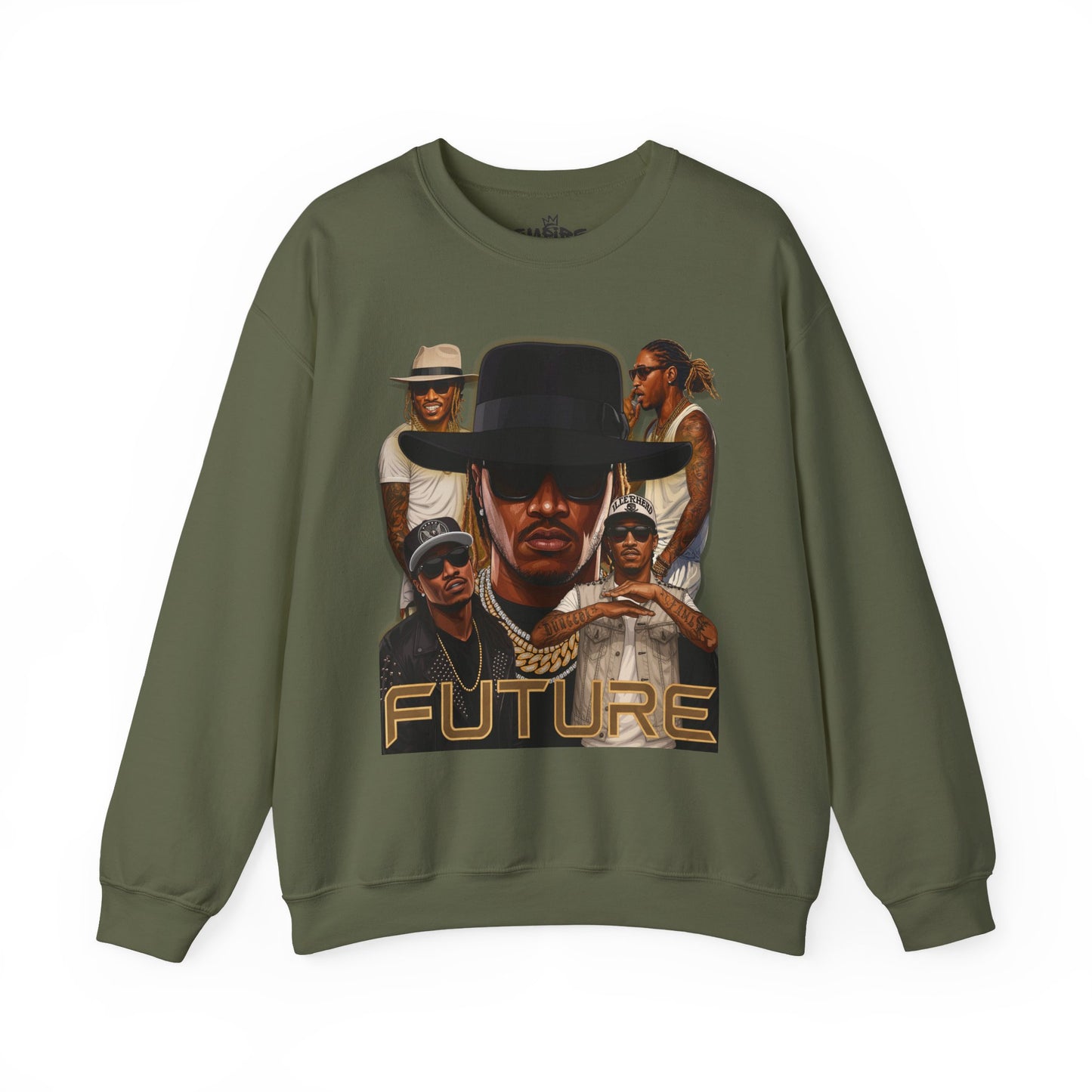 Futuristic Graphic Sweatshirt, Unisex Crewneck, Streetwear Style, Trendy Gift, Music Lovers Apparel, Casual Comfort