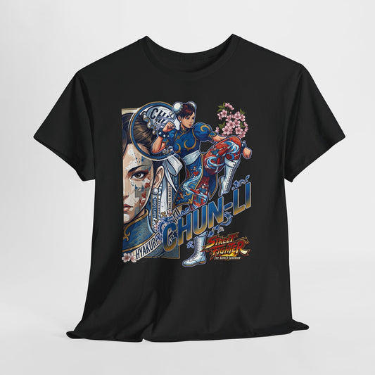 Chun-Li Street Fighter Graphic Tee — Retro Arcade Fighting Game Shirt