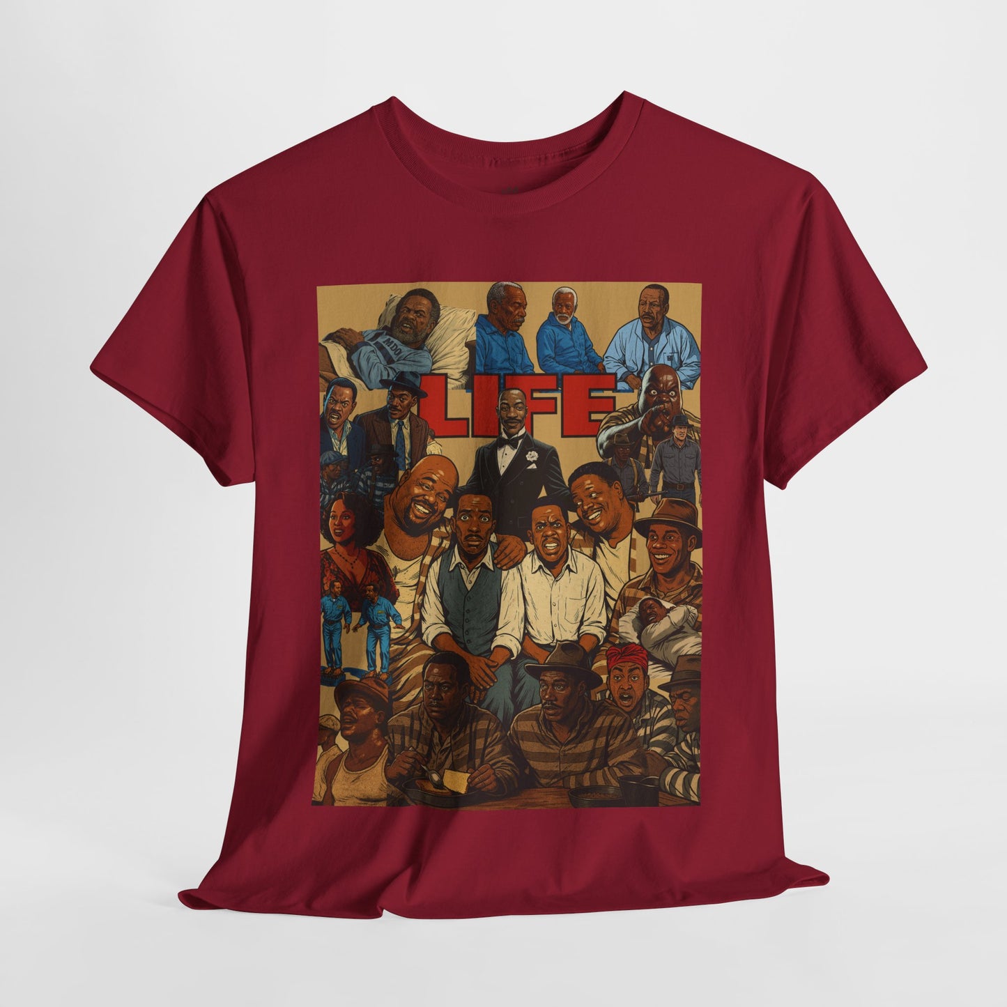 Retro Life Graphic Tee, Unisex Heavy Cotton T-Shirt, Vintage Style Shirt, Casual Wear, Unique Gift Idea