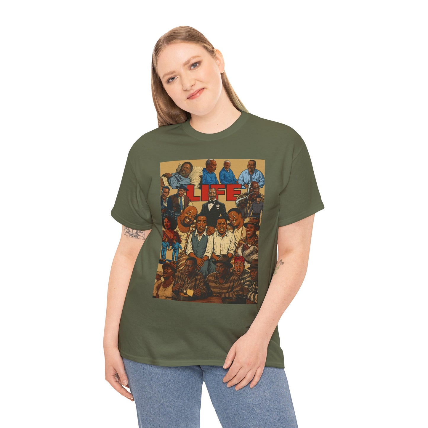 Retro Life Graphic Tee, Unisex Heavy Cotton T-Shirt, Vintage Style Shirt, Casual Wear, Unique Gift Idea