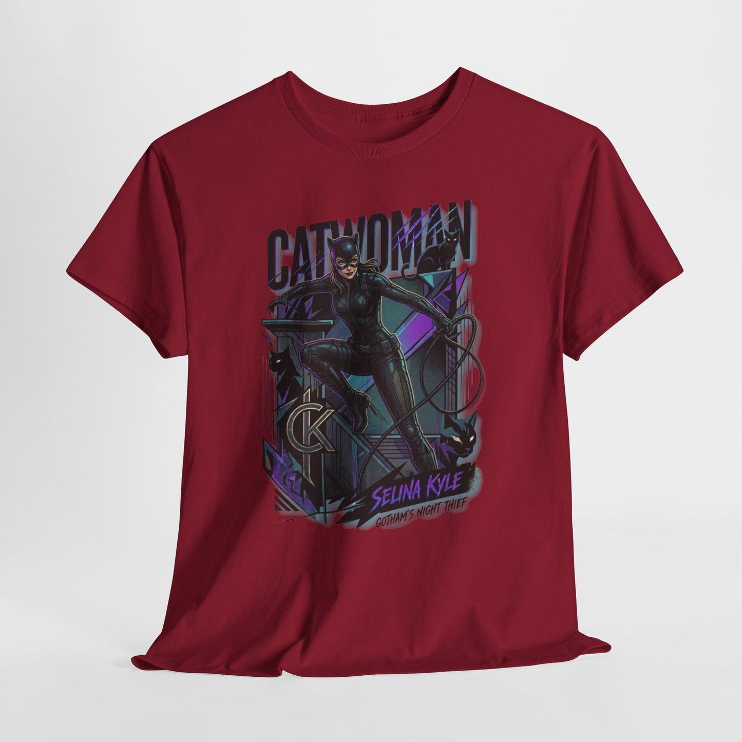 Catwoman Graphic Tee — Selina Kyle Comic Art T‑Shirt