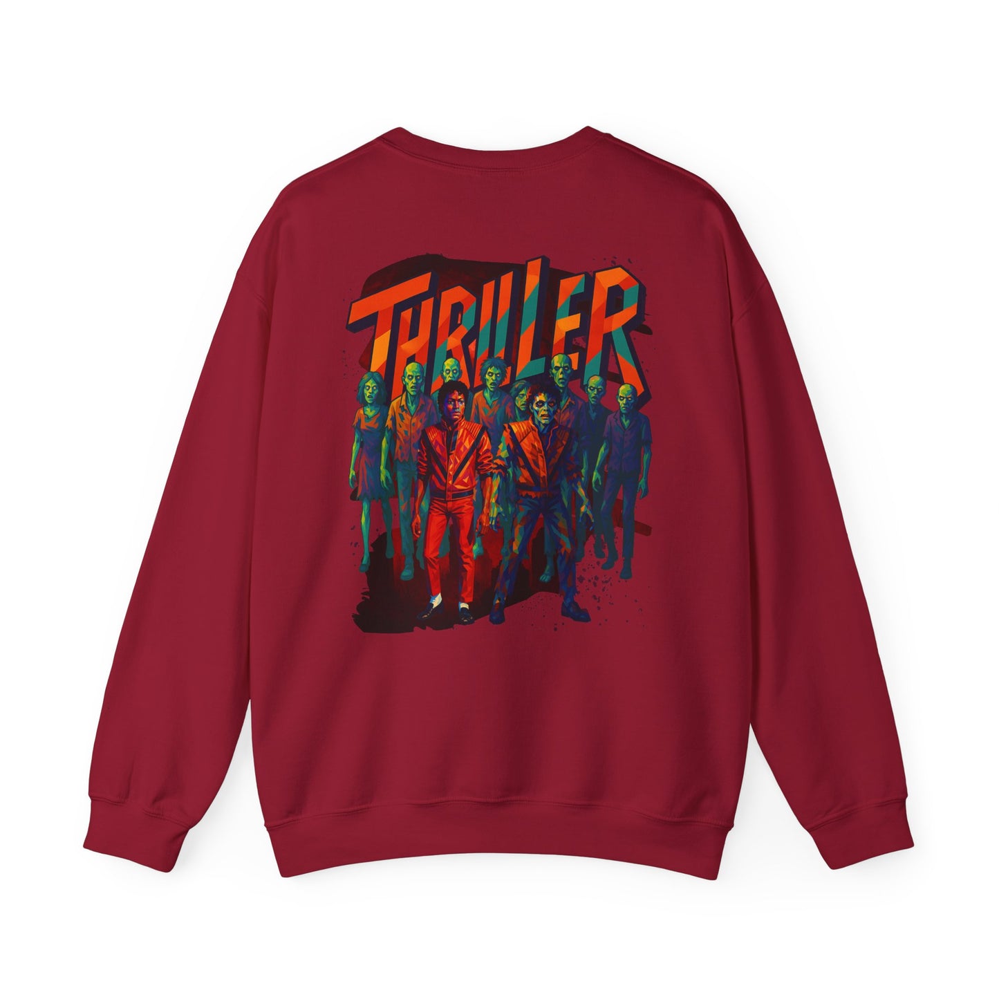 MJ Thriller Graphic Sweatshirt — Retro Michael Jackson Inspired Crewneck