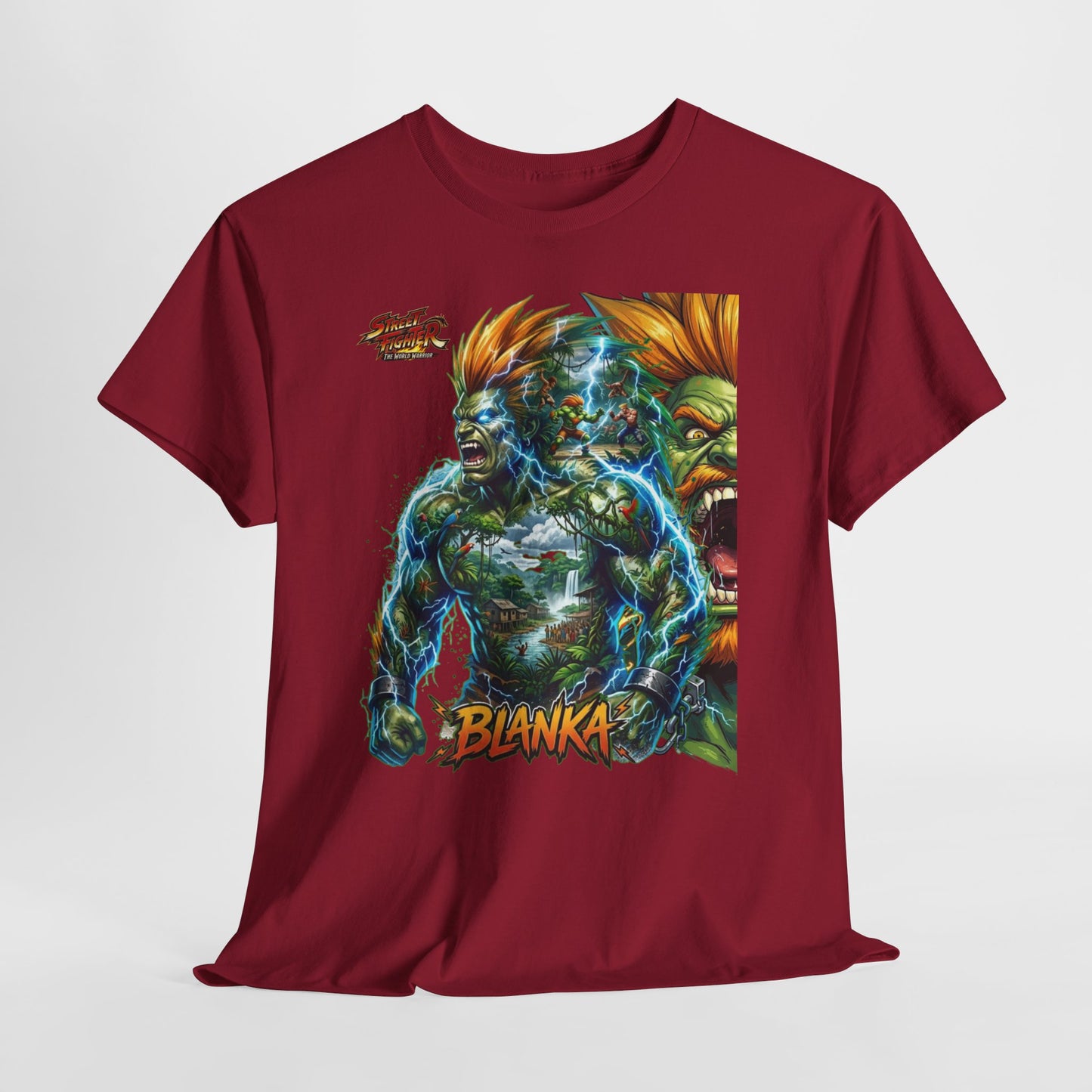 Blanka Lightning Warrior Tee — Retro Fighting Game Graphic T-Shirt