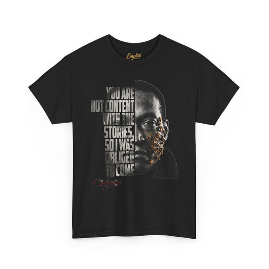 Candyman - I Was Obliged to Come Typography Portrait Graphic T-Shirt