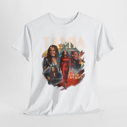 TAMIA Portrait Collage Tee — "More" Album Tribute Graphic T‑Shirt