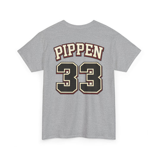 Pippen #33 Basketball Tee — Retro Chicago Bulls Scott Pippen Jersey Shirt