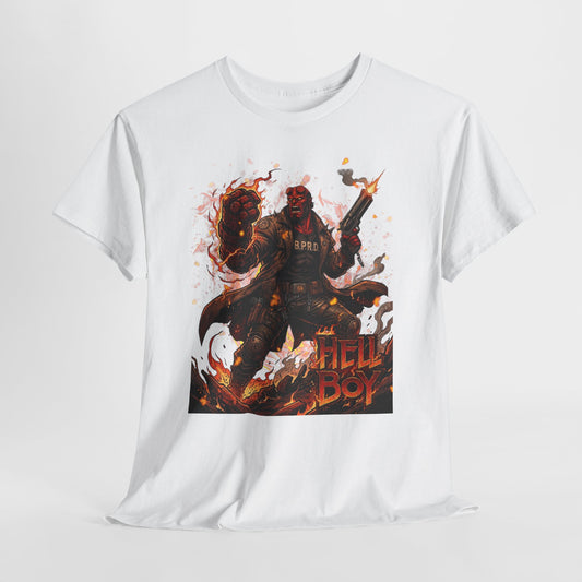 Hellboy Graphic Tee — Vintage Comic Illustration T-Shirt