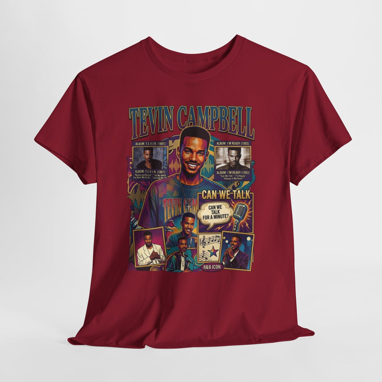 Tevin Campbell Tribute T‑Shirt — 'Can We Talk' Retro Collage Tee