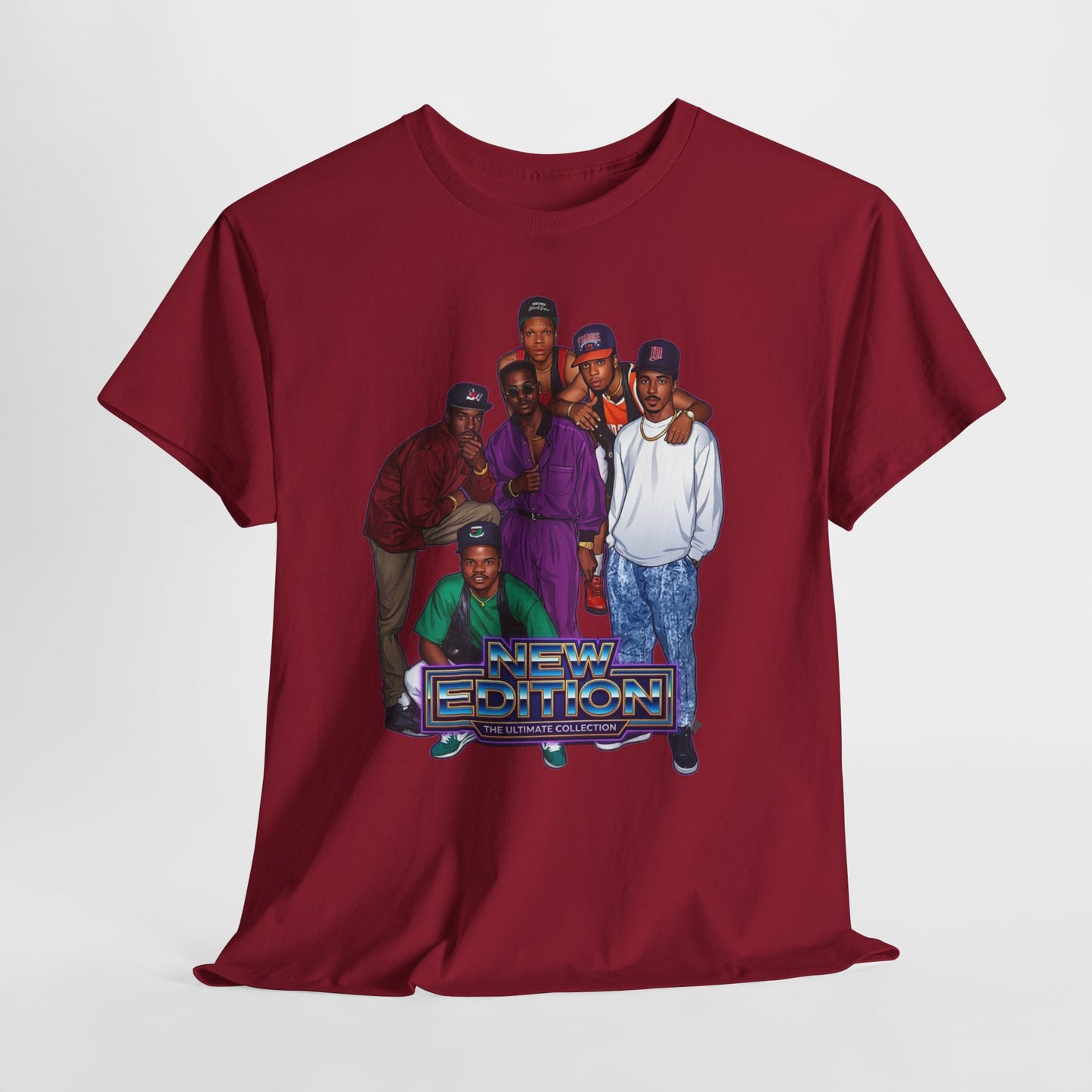 Vintage New Edition Graphic Tee – "The Ultimate Collection" Retro Portrait T-Shirt