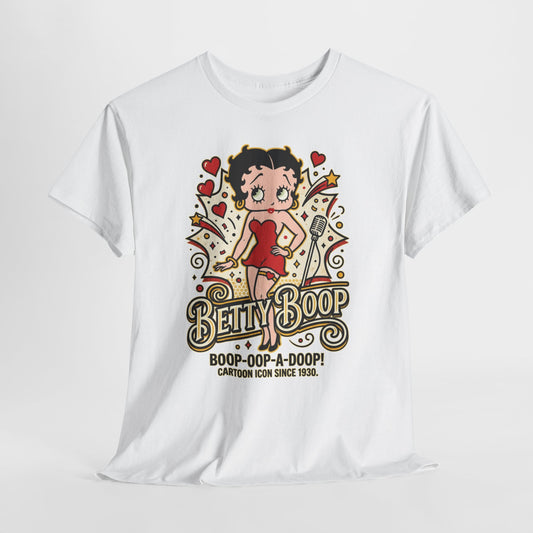 Betty Boop Retro Graphic Tee – "Boop-Oop-A-Doop" Vintage Cartoon Shirt