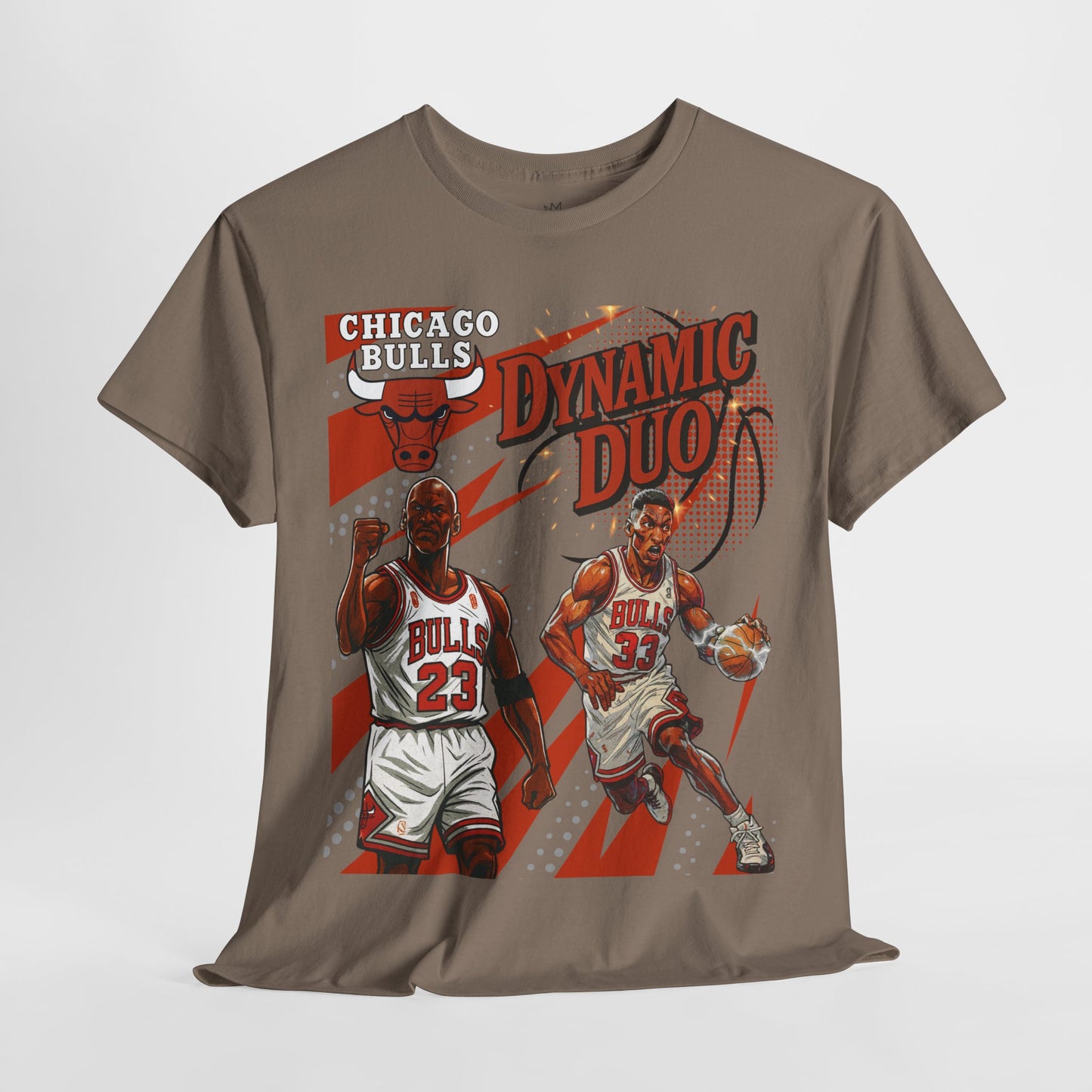 Chicago Bulls Dynamic Duo Tee, Unisex Basketball Shirt, Sports Fan Apparel, Gifts for NBA Lovers, Retro Sportswear