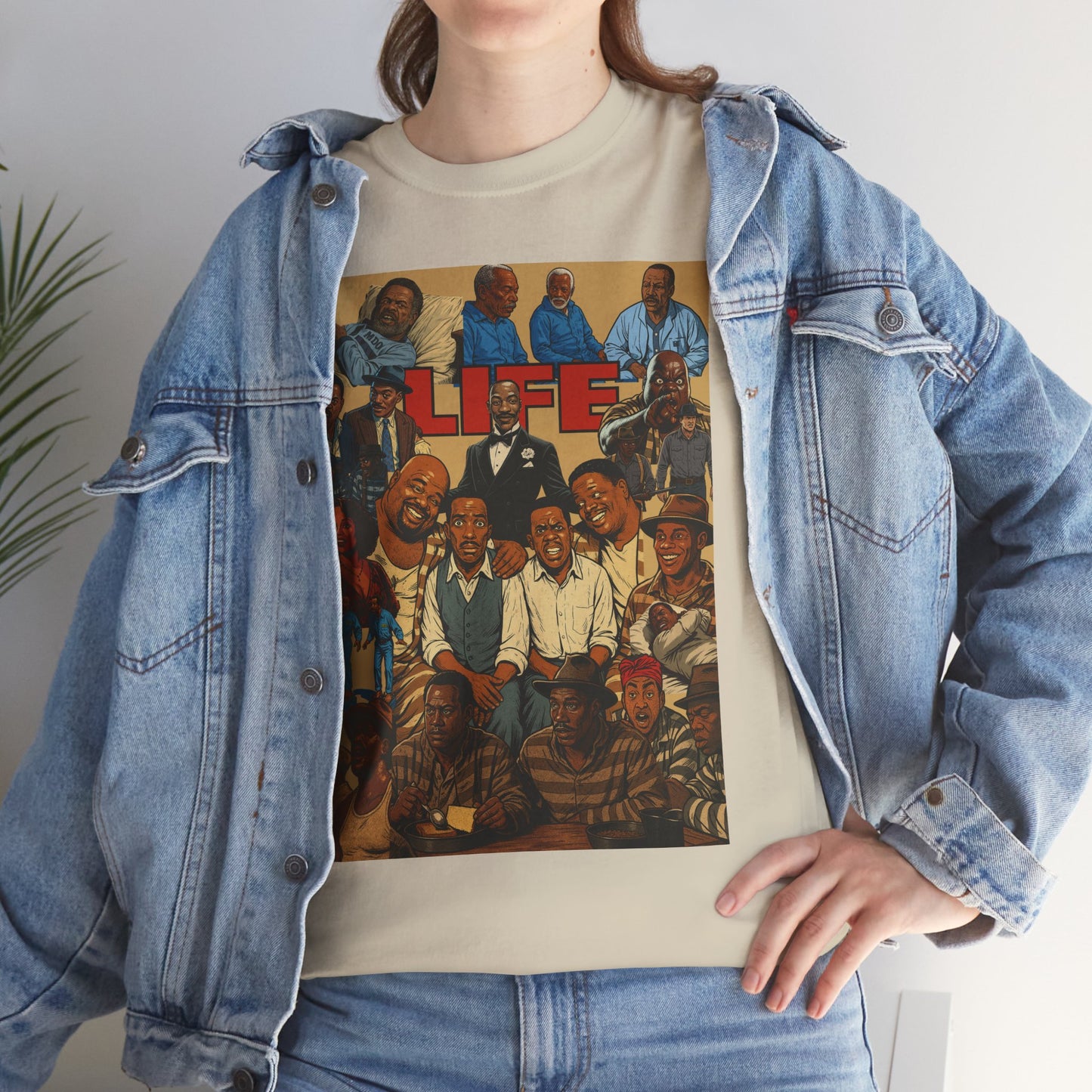 Retro Life Graphic Tee, Unisex Heavy Cotton T-Shirt, Vintage Style Shirt, Casual Wear, Unique Gift Idea