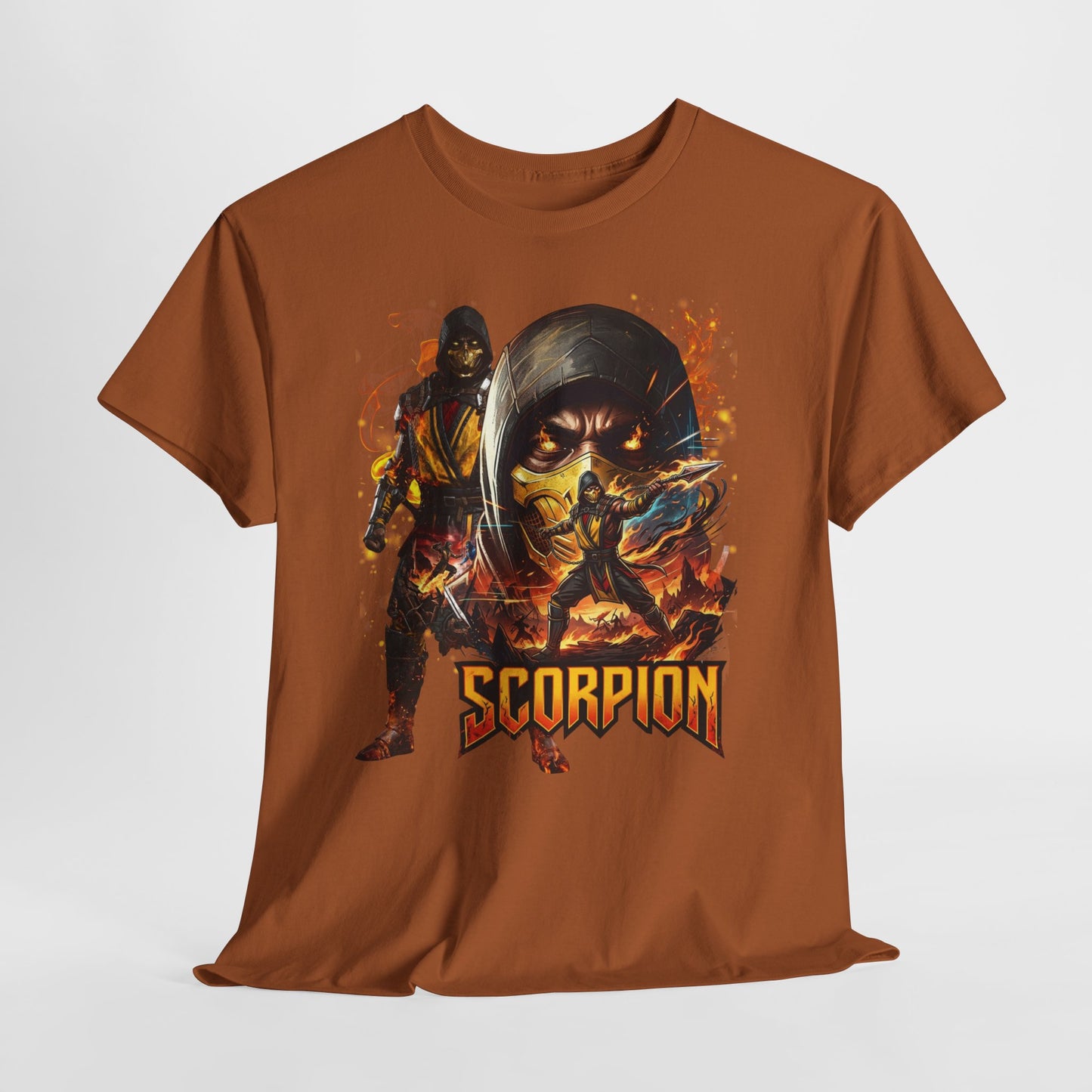Scorpion Video Game Tee - Retro Fighter Graphic Shirt