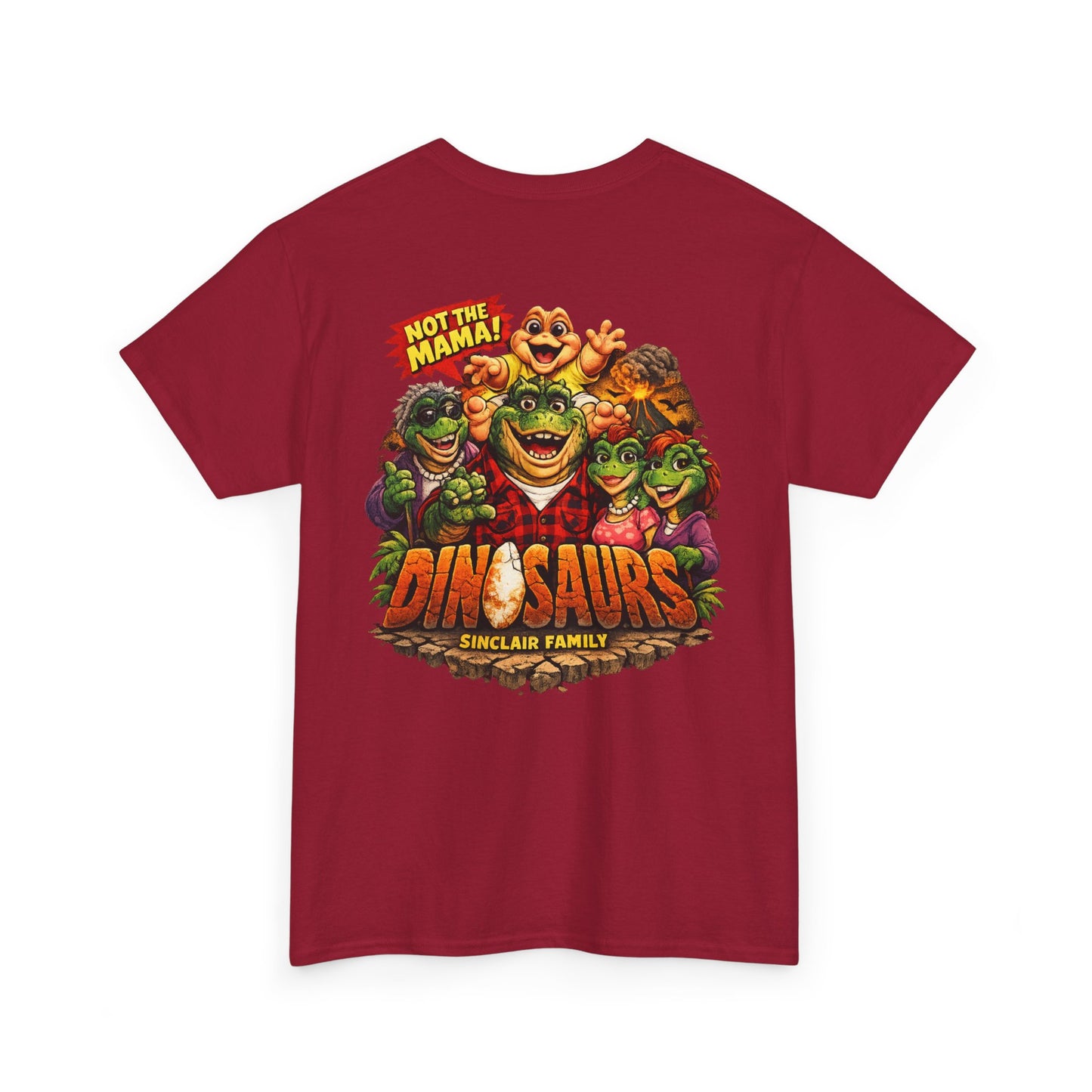 Dinosaurs Family Graphic Tee — 'Not the Mama' Retro Dino T-Shirt