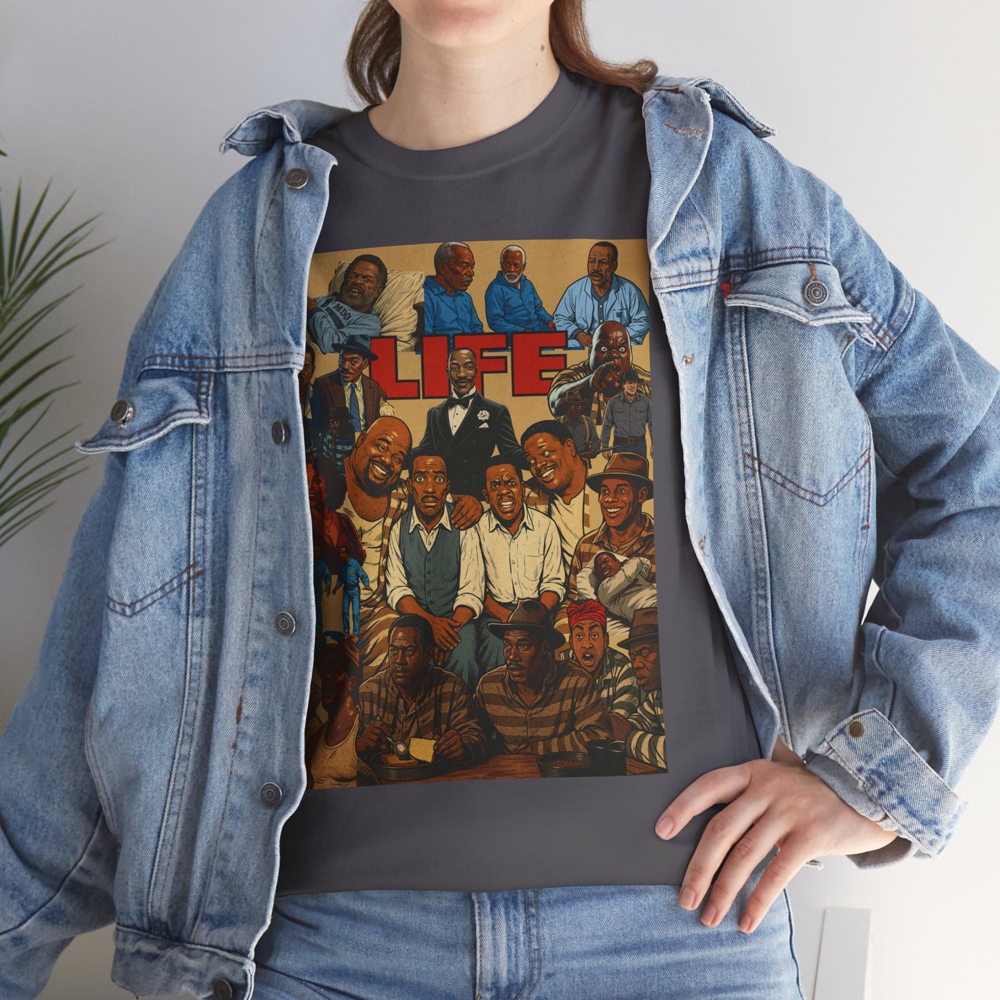 Retro Life Graphic Tee, Unisex Heavy Cotton T-Shirt, Vintage Style Shirt, Casual Wear, Unique Gift Idea