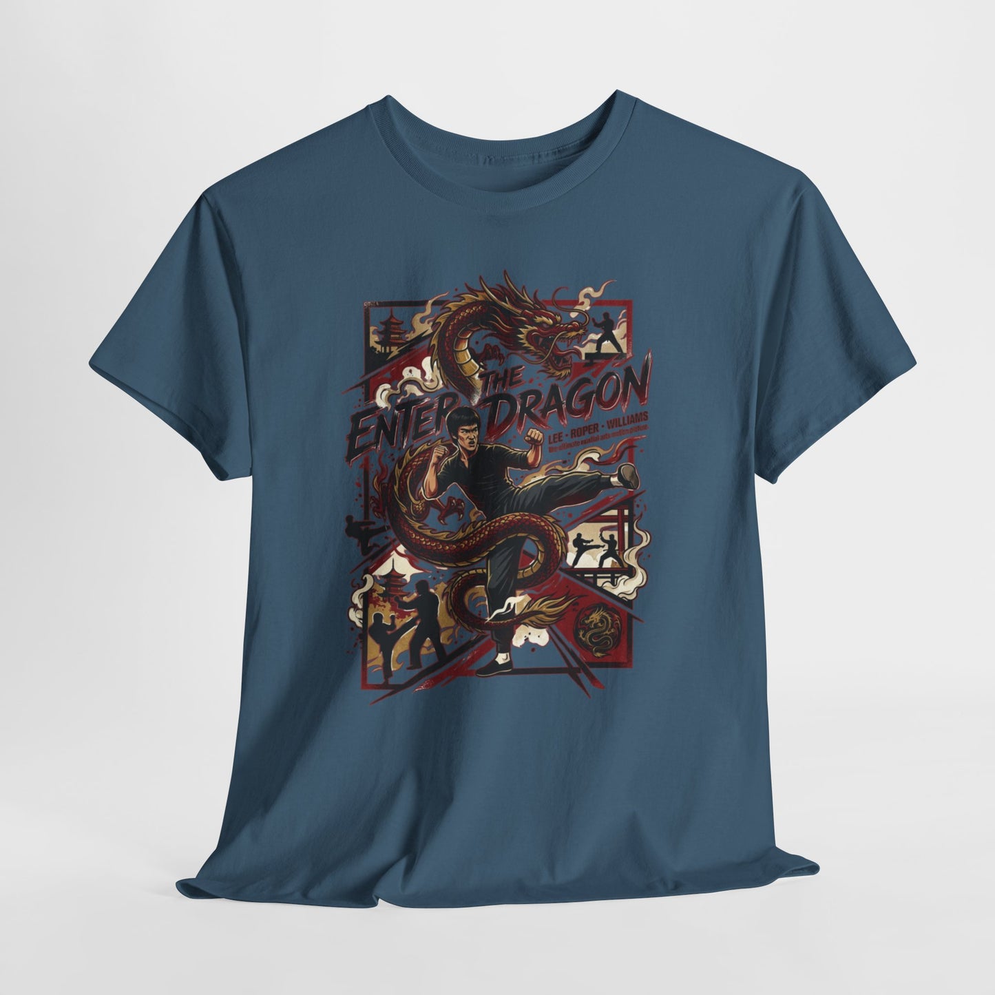 Enter the Dragon Graphic Tee - Vintage Martial Arts Dragon T-Shirt
