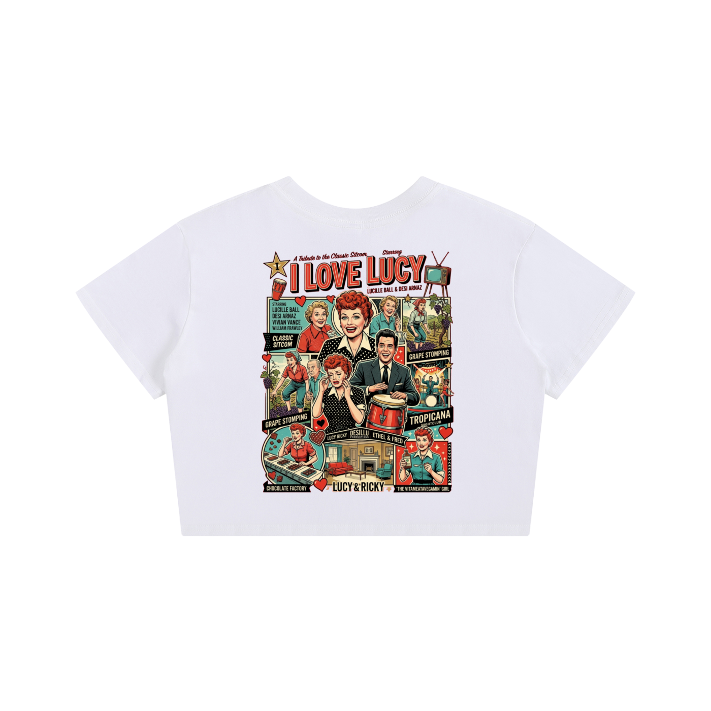 I Love Lucy Baby Tee Seamless T-Shirt