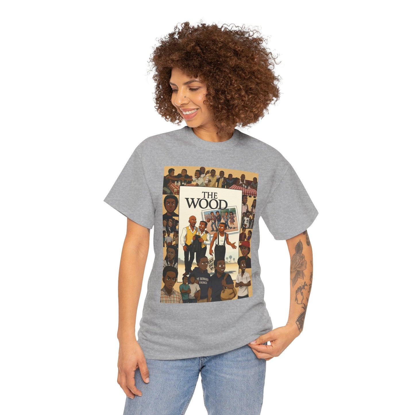 Retro 'The Wood' Graphic Shirt - Perfect for Casual Wear or Events