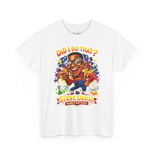 Did I Do That? Steve Urkel Tee – Retro 90s Family Matters Graphic Shirt