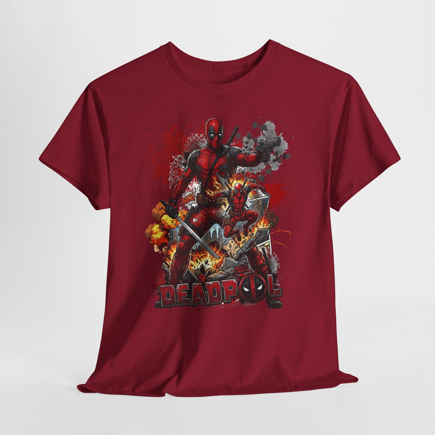 Deadpool Graphic Tee — Comic Action Superhero T‑Shirt