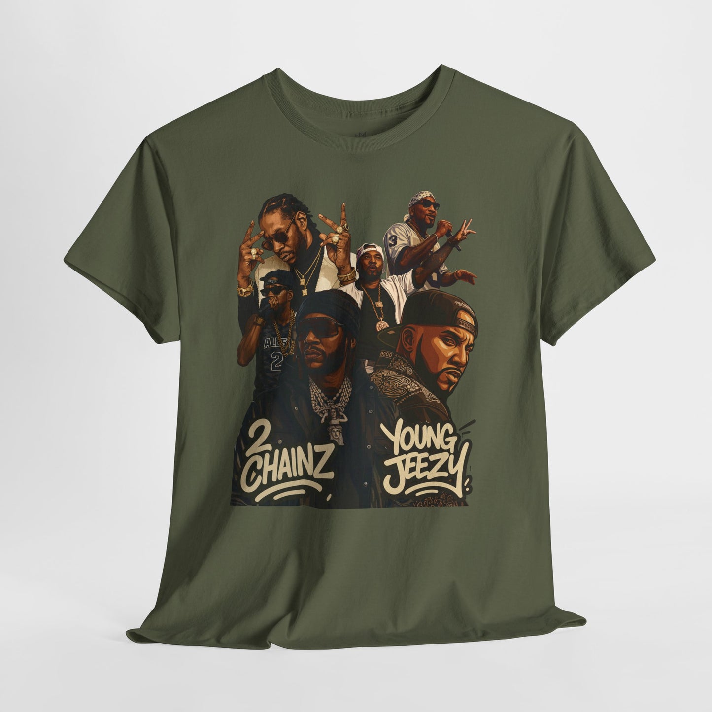 Hip-Hop Atlanta Legends Unisex Heavy Cotton Tee, Streetwear, Music Fan Gift, Cool Graphic Shirt, Casual Wear, Summer Essential