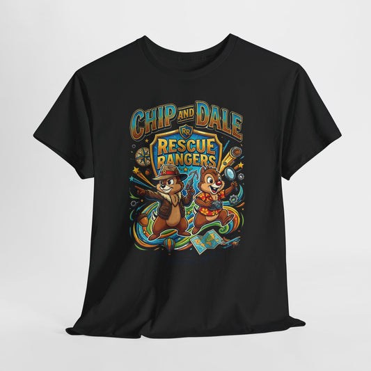 Chip and Dale Rescue Rangers T-Shirt — "Rescue Rangers" Vintage Cartoon Tee