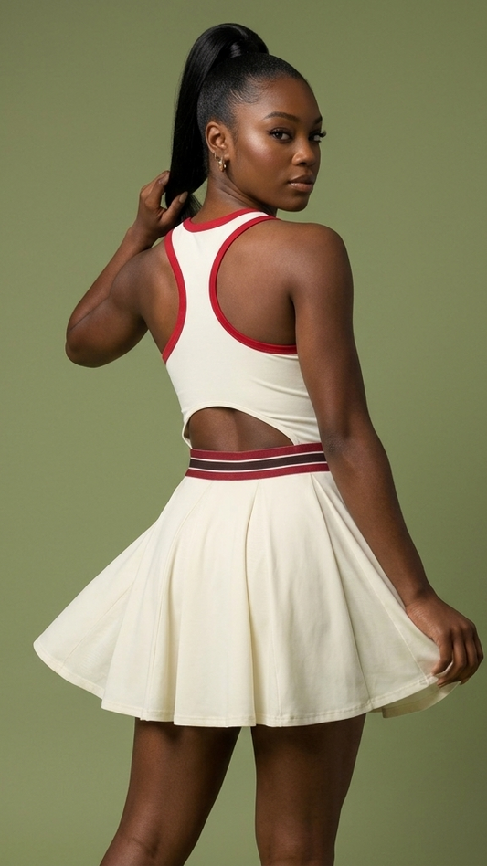 I Love Lucy Women's Color Block A-Line Sleeveless Dress