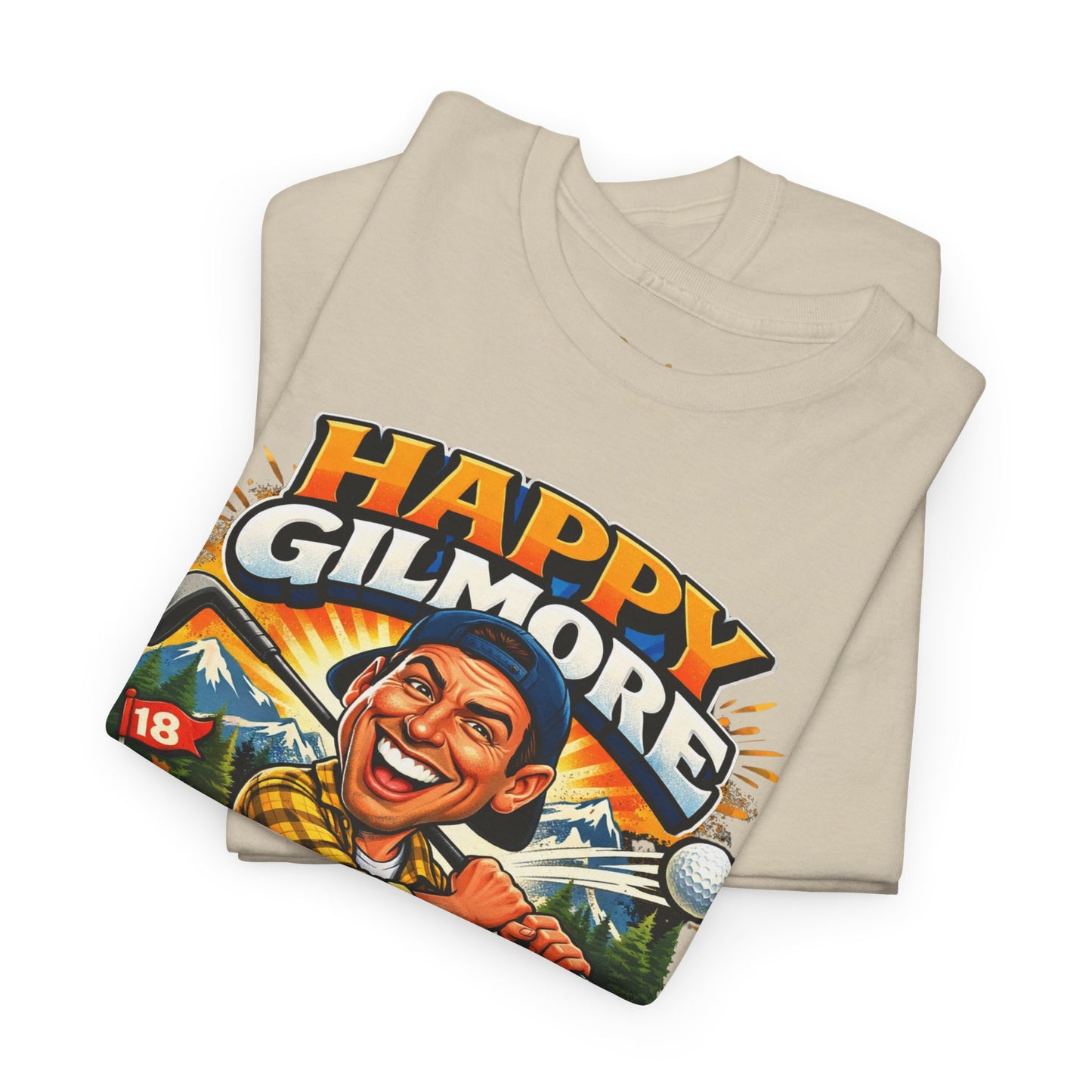 Happy Gilmore Golf T-Shirt — Vintage Funny Movie Golf Tee (‘Tap It In’ Design)