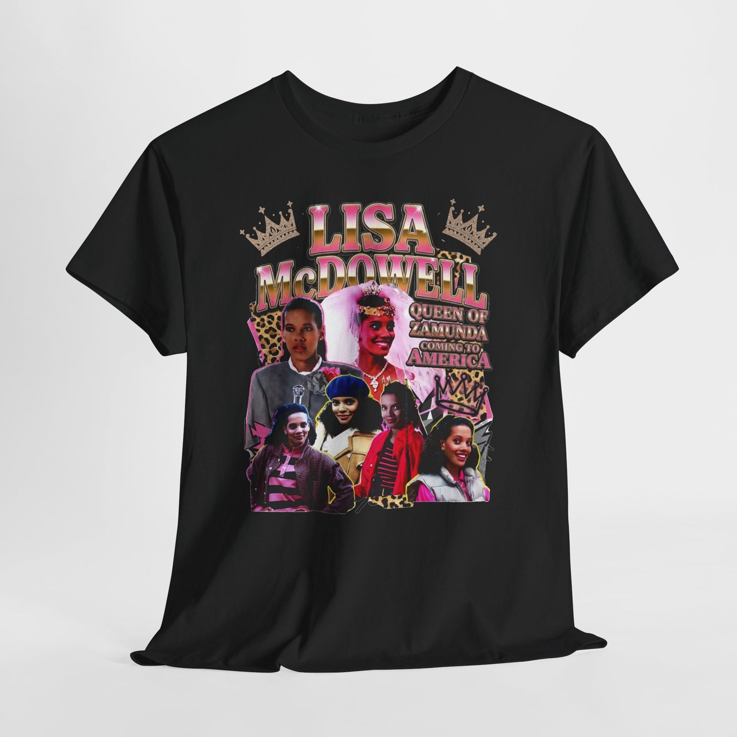 Lisa McDowell ‘90s Nostalgia Collage Tee — Coming To America Graphic Shirt