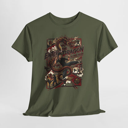 Enter the Dragon Graphic Tee - Vintage Martial Arts Dragon T-Shirt