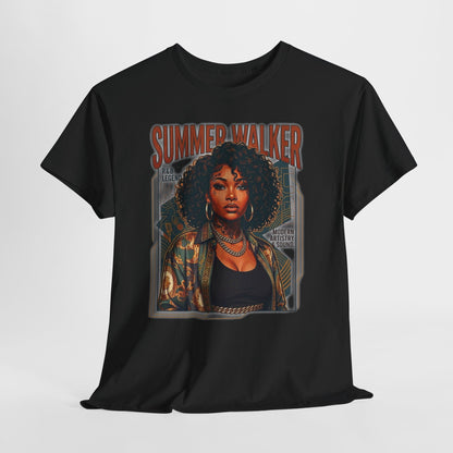 Retro Portrait Graphic Tee — "Summer Walker" Music Inspired Shirt