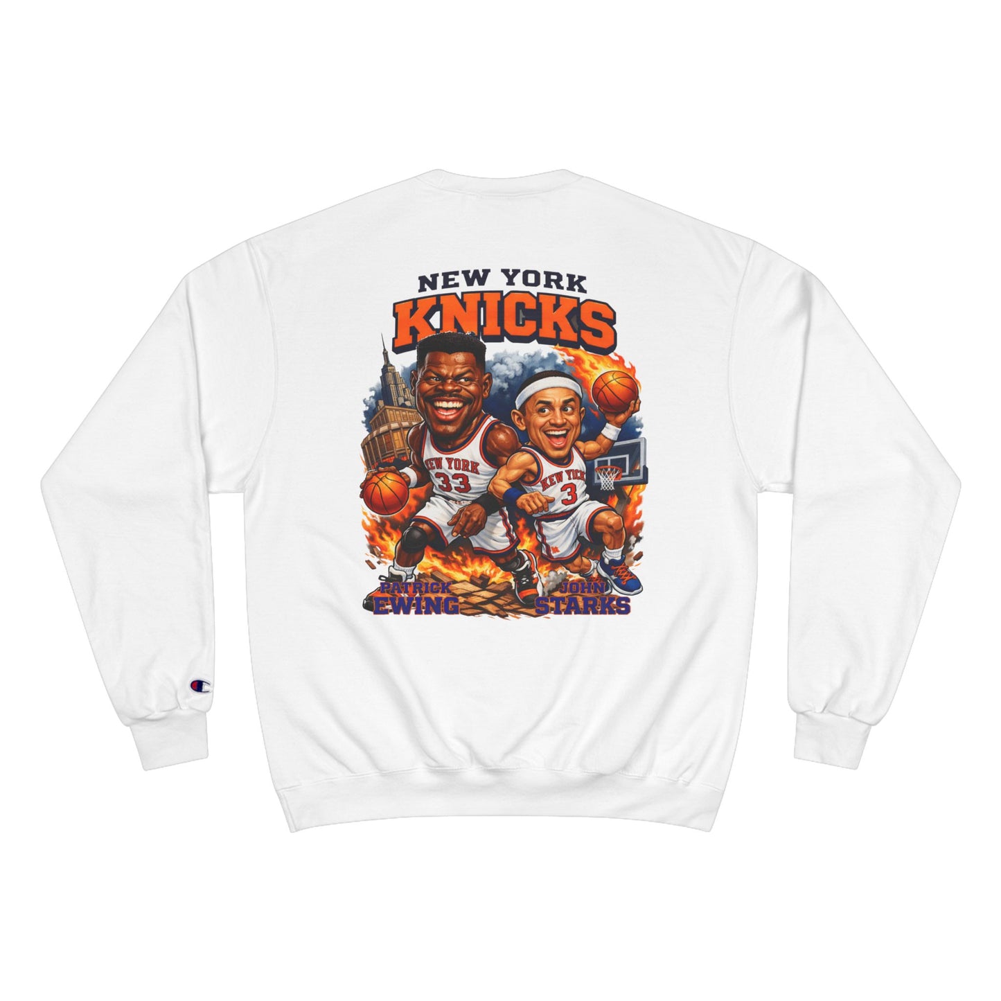 Champion X Empire New Your Knicks Legends Caricature Sweatshirt